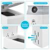 Odor Blocking Bathroom Trash Can Space Saving Waste Can Corner Bathroom Garbage Can  Office