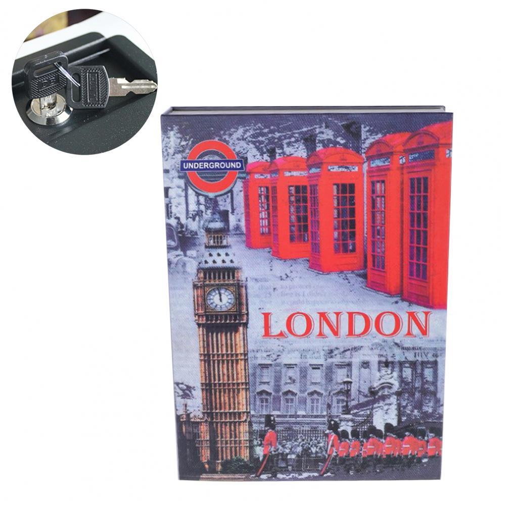 Ящик с паролем Отличный домашний сейф для книг с ключом Тип замка Парольный сейф Портативный депозитный ящик