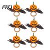 Halloween Table Decor Napkin Ring, Pumpkin, Eyeball, Spider, Skull Holder Spooky Rings for Holiday Dinner Decor, Party Supplies Three-dimensional