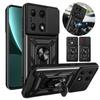 For Xiaomi Redmi Note 13 4G Case Slide Lens Protect Shockproof Armor Cases For Redmy Note 13 Note13 Magnetic Holder Ring Cover
