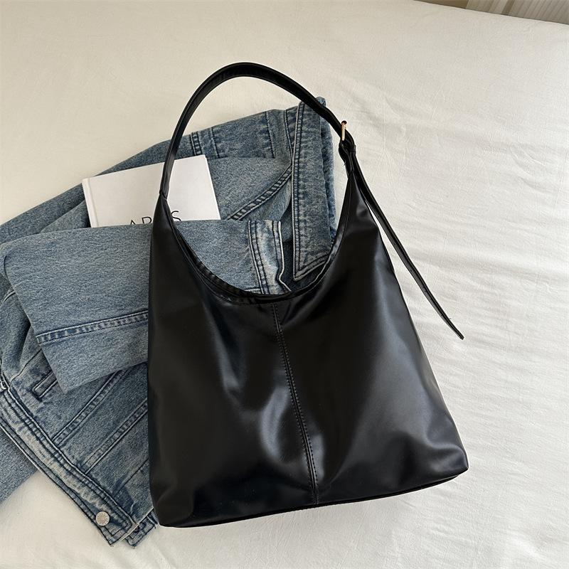 Простая и вместительная повседневная сумка через плечо, мягкая поверхность, высококачественный темперамент, сумка для поездок на работу, модная женская сумка.