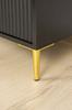 Set of 4 furniture legs, gold chrome pin, height 13 cm