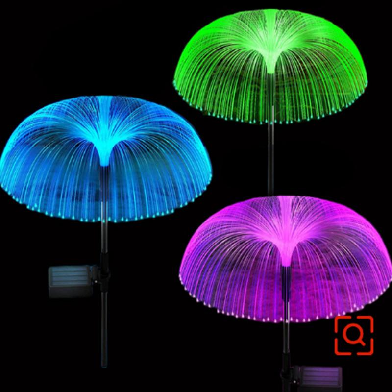 2023 Солнечная светодиодная лампа Уличная лампа для газона в виде медузы IP65 Водонепроницаемая садовая рождественская лампа RGB Хэллоуин Рождественские украшения Садовая лампа Taraxacum