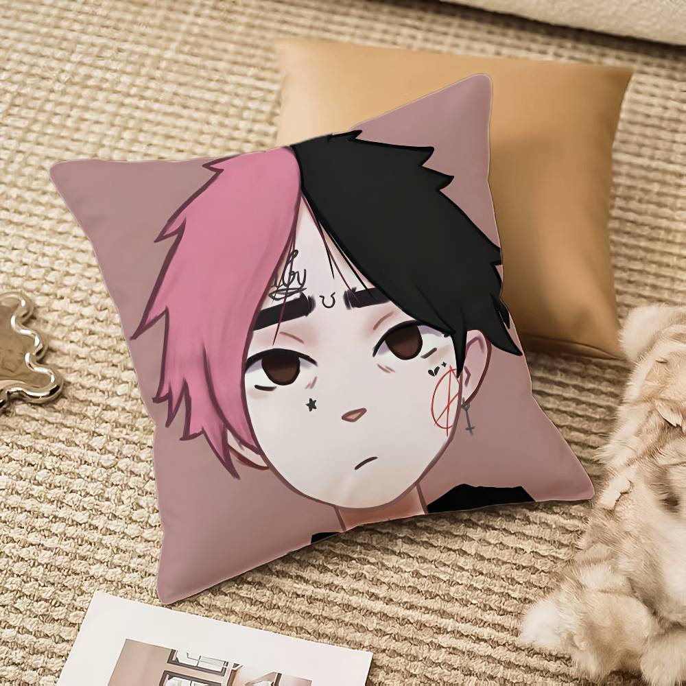 Хип-хоп рэпер L-Lil P-Peep Наволочка Антипылевой клещ Невидимая молния Диван-кровать