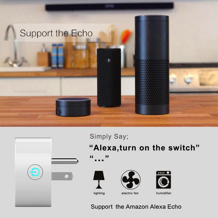 Умная розетка стандарта США WiFi - Домашний выключатель, совместимый с Alexa