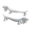 Stainless Steel Tableware Stand Dachshund Dog Shaped Knife Fork Spoon Storage Pillow Rack Chopsticks Holder Kitchen Accessories