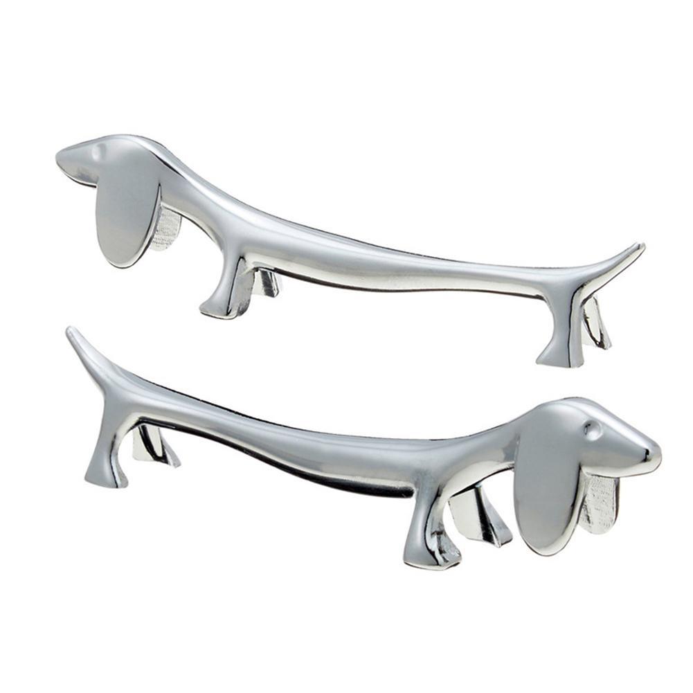 Stainless Steel Tableware Stand Dachshund Dog Shaped Knife Fork Spoon Storage Pillow Rack Chopsticks Holder Kitchen Accessories