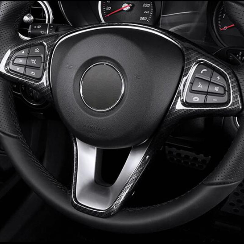 Авто Stuurwiel Knop Frame декоративная наклейка отделка Voor Benz E 2016 Klasse Interieur аксессуары рулевое колесо