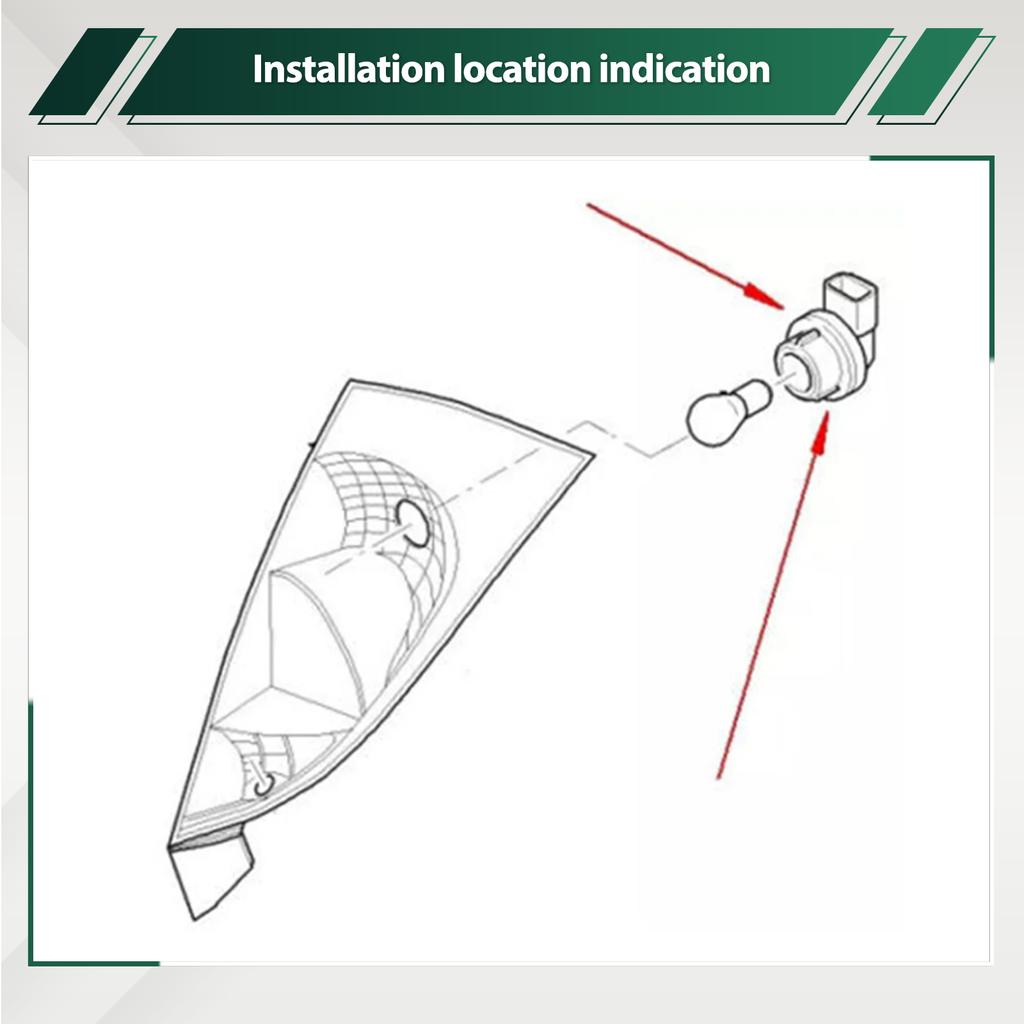 Задний стоп-сигнал автомобиля, цоколь держателя лампы для Ford Focus MK1 MK2 1998-2008 4425186 XS41-13K370-CD XS4113K370CD