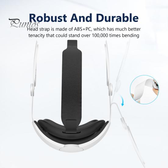 Ремешок на голову гарнитуры VR Регулируемый, удобная посадка, улучшенная поддержка, замена ремешка на голову для очков VR без давления для Meta Quest 3