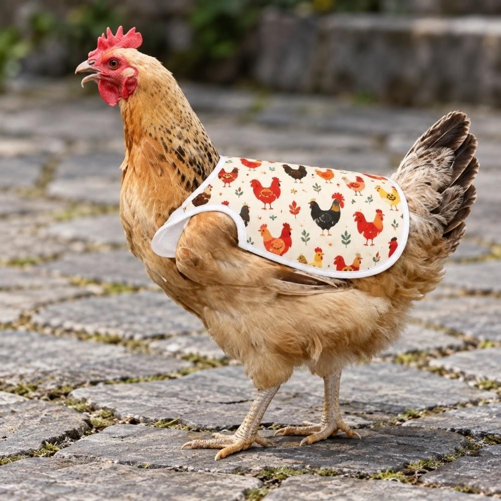 Adjustable Chicken Saddle Anti-Pecking Poultry Apron Back Cover Hen Apron Healthy Growth