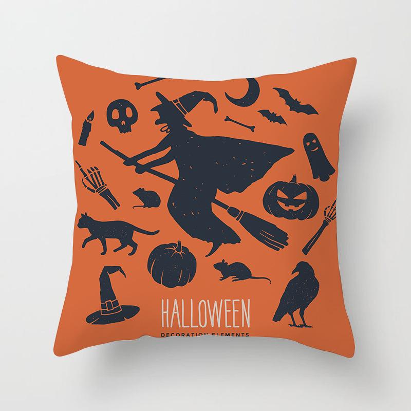 New Halloween Pumpkin Series Pillow Cover Festive Home Sand Release Art Pillow Cushion Cover