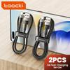 Toocki 2PCS 3A USB Type C кабель для Realme Xiaomi Samsung быстрая зарядка провод USB C зарядное устройство шнур передачи данных для iPad Samsung Poco 1м 2м
