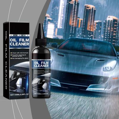 Очиститель масляной пленки автомобиля, средство для очистки автомобильных стекол от дождя и тумана, очиститель автомобильных стекол 100 мл