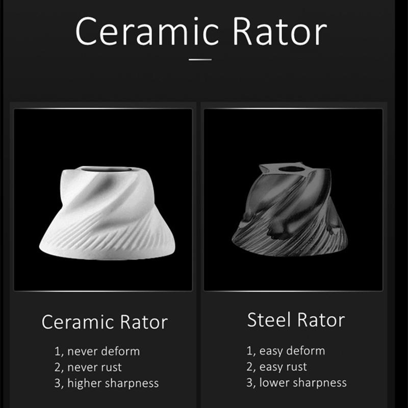 Перезаряжаемая электрическая мельница для специй, 6 скоростей, регулируемая зернистость, кухонная мельница для соли и перца со светодиодной подсветкой и керамическим ротором