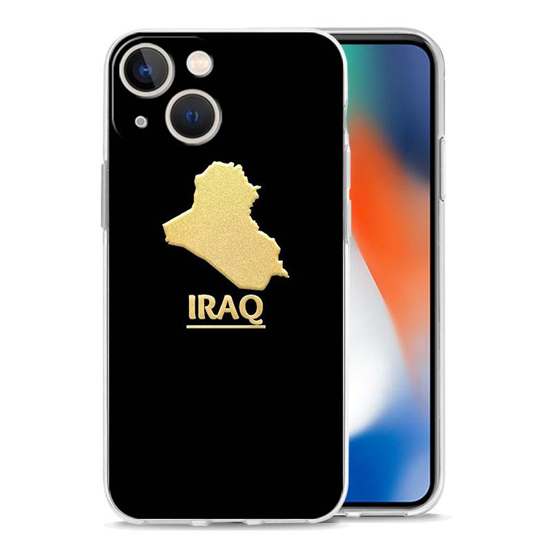 Saddam Hussein Iraq Flag Phone Case For iPhone 15 16 14 13 12 11 Pro Max XS X XR SE 7 8 Plus Clear Silicone Lens Protect Cover