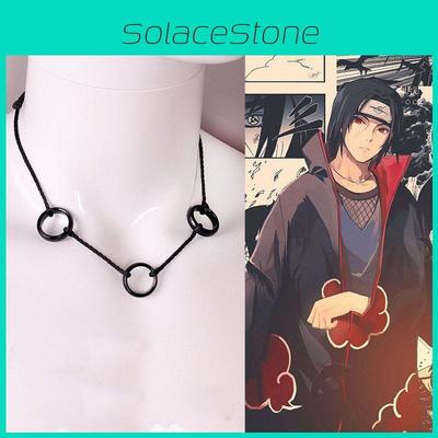 Модное аниме Наруто Учиха Итачи ожерелье с уникальным кулоном в виде трех колец
