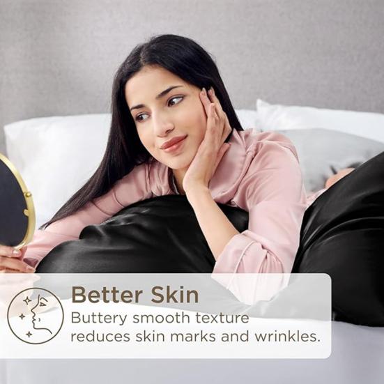 Наволочка из сатина Yousheng, однотонная наволочка, глянцевая антистатическая наволочка с невидимой молнией для спальни, подарок на новоселье