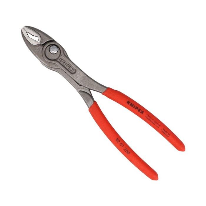 KNIPEX Twin Grip Slip Joint Pliers 8201-200SB (Red/Black, 200mm)