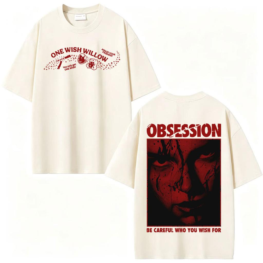 One Wish Willow Obsession 2026 Movie Merch Tshirt Unisex Unisex Harajuku Retro Classic T Shirts Loose 100 Cotton Oversized T Shirt