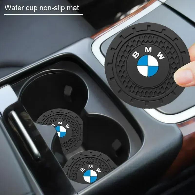 Для BMW Силиконовый Коврик-подставка под стакан/чашку в машину 2 шт. Силиконовый Держатель-подставка для стакана/чашки в машину Противоскользящая подкладка Маты для BMW X5 X4 X6 X7 G20 G32