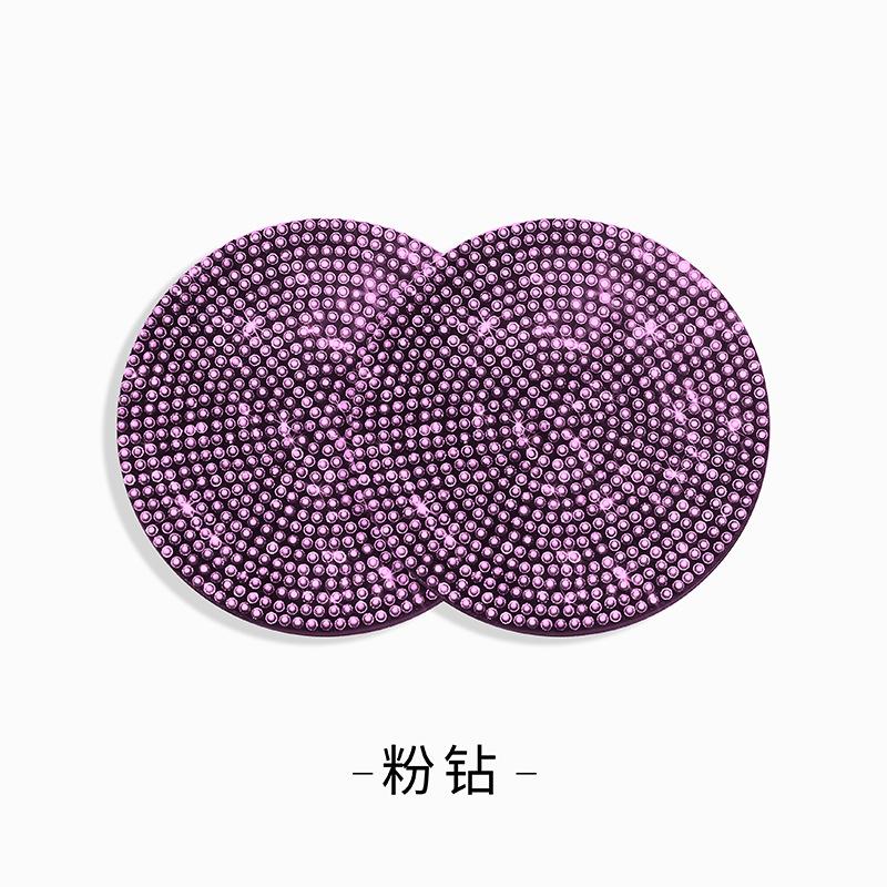 Multifunctional Car Diamond Coaster Water Cup Slot Non-Slip Mat Silica Pad Cup Holder Mat Auto Interior Decoration Accessories