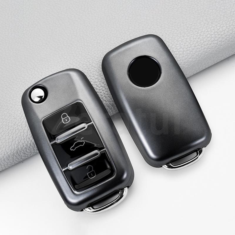 2/3 Кнопки Для Vw Volkswagen Golf 4 5 6 Mk6 Polo Tiguan Passat B5 B6 B7 Jetta Lavida Для Skoda Octavia ТПУ Чехол Для Автомобильного Ключа