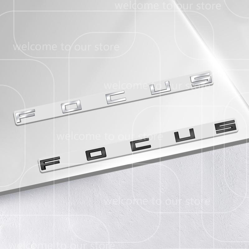 AJK1 3D For Ford Focus 2 3 4 MK2 MK3 MK4 ST Car Sticker Zinc Alloy Emblem Body Accessories Styling Metal Rear Trunk Badge Decal