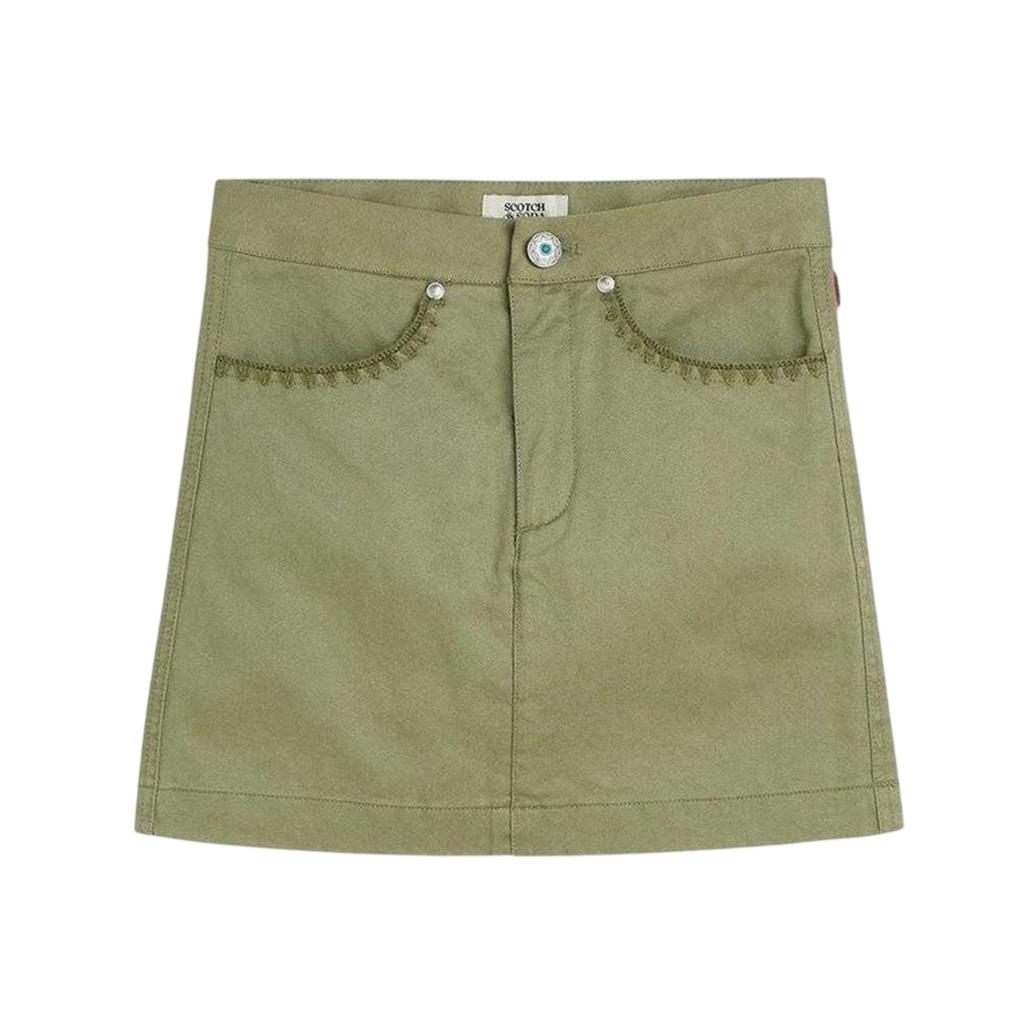 Scotch And Soda Girls Twill Tailored Mini Skirt