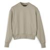 Ft Crew Sweat Solid Color Long Sleeve Round Neck Casual Sweatshirt Women Sweatshirt Khaki 50-IV5569