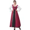 Medieval Retro Waist Waist Palace Dress Costume Dress Halloween Stage Costume