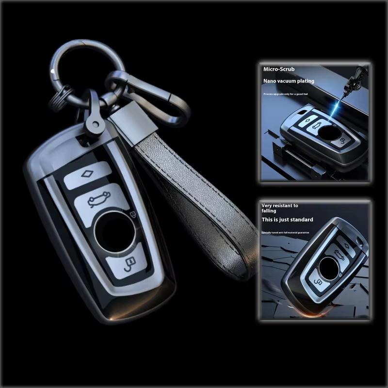 Титановый Серый Для Bmw 520 525 F30 F10 F18 118I 320I 1 3 5 7 Серии X3 X4 M3 M4 M5 Чехол-брелок для ключа автомобиля