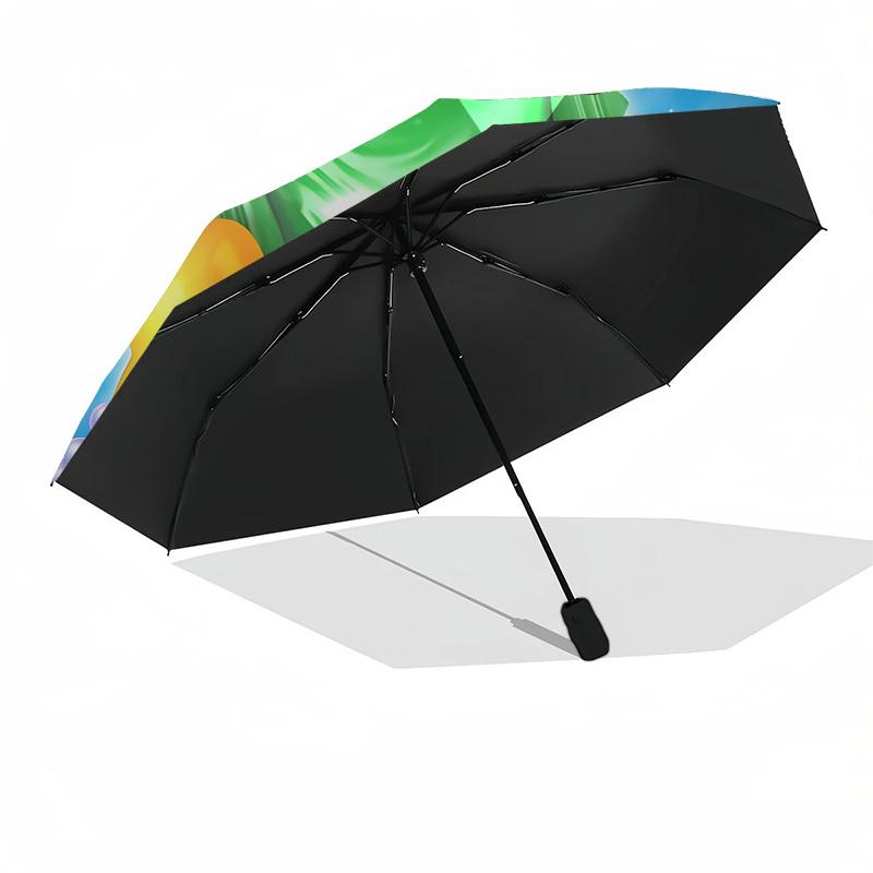 Candy Crush Soda Saga Automatic Opening and Closing, 8 rib Structure Portable Umbrella, Suitable for Men and Women in All Seasons Perfect G