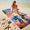 1Pc Lilo Stitch Dance Party Beach Towel, Quick Dry, Multi-Use for Beach Pool Gym Yoga Home Travel, Christmas, Halloween, Xmas Gift M928633