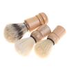 Мужская бритвенная щетка из барсучьего волоса для парикмахерской, мужская щетка для чистки бороды, инструмент для бритья, бритвенный кисть с деревянной ручкой