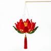 3D Twisted Stick Lotus Flower Lantern Luminous Handheld Lantern  Traditional Decor