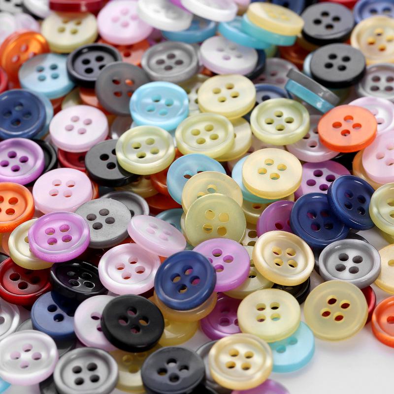 Round 2 Hole Resin Button Sewing Fit Scrapbooking Apparel Crafts Diy Decoration 24PCS