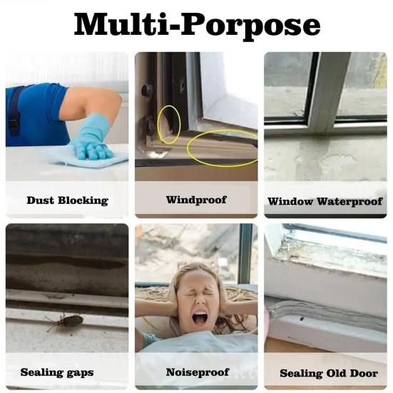Лента для защиты от атмосферных воздействий на окнах, самоклеящаяся водонепроницаемая лента без остатков, широко используемая изоляционная пленка для дверных окон