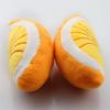Dog Grinding Toy Orange Voice Bite-resistant Shape Built-in Plush Relieve Soft Touch Boredom Companion Squeeze Elastic Dog Squeak Toy