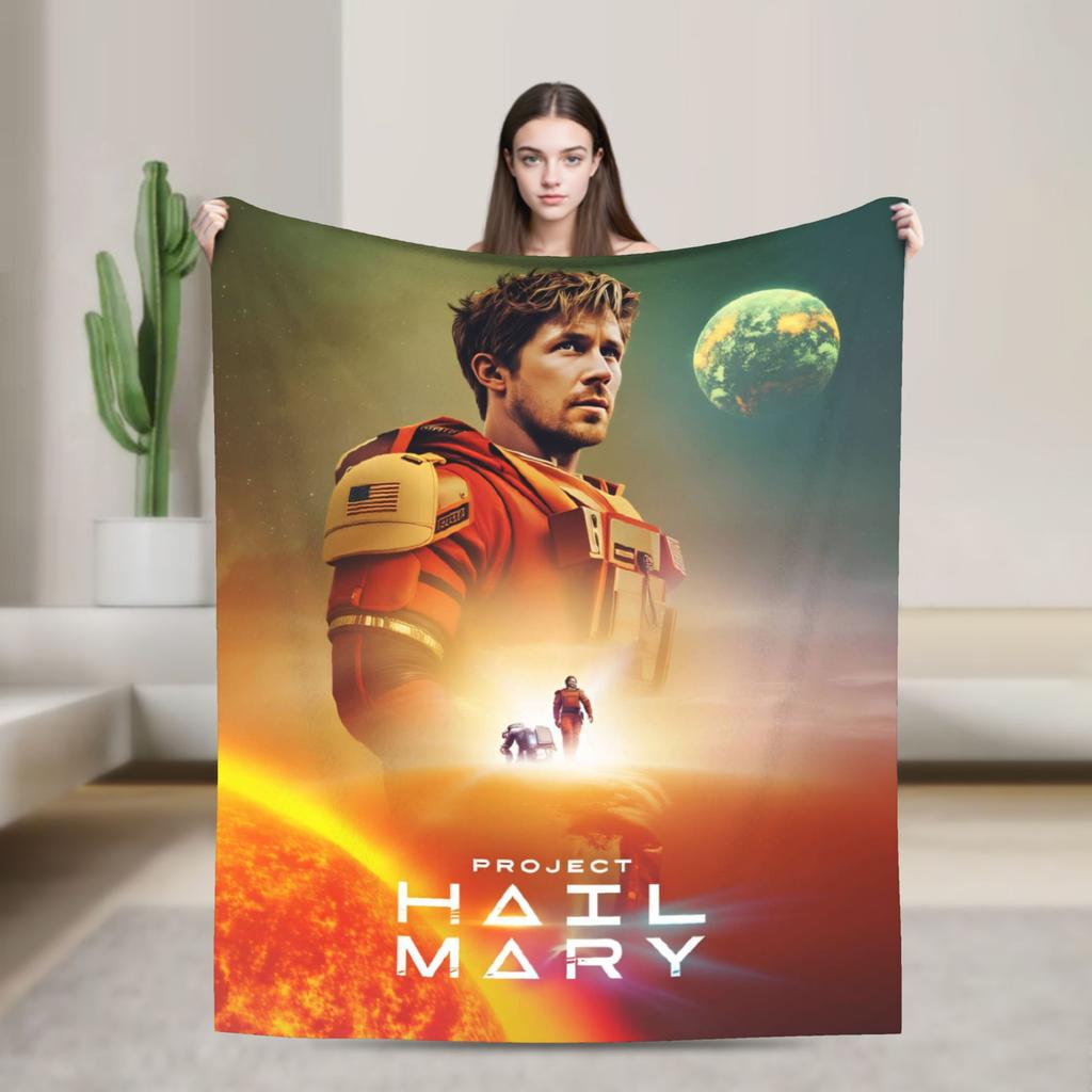 Ryland Grace Project Hail Mary Fan Concept Art Blankets Cozy Throw Blanket Spring Adults Girls Outdoor Picnic Bedspread