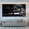 Fitness Girl Print Poster Motivation Canvas Painting Black and White Workout Gym Wall Art Prints Dumbbell Gym Room Decoration