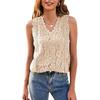 Lace Vest Women's Summer Solid Color Hollow Lace Sexy Knitted Lace Blouses & Shirts Top