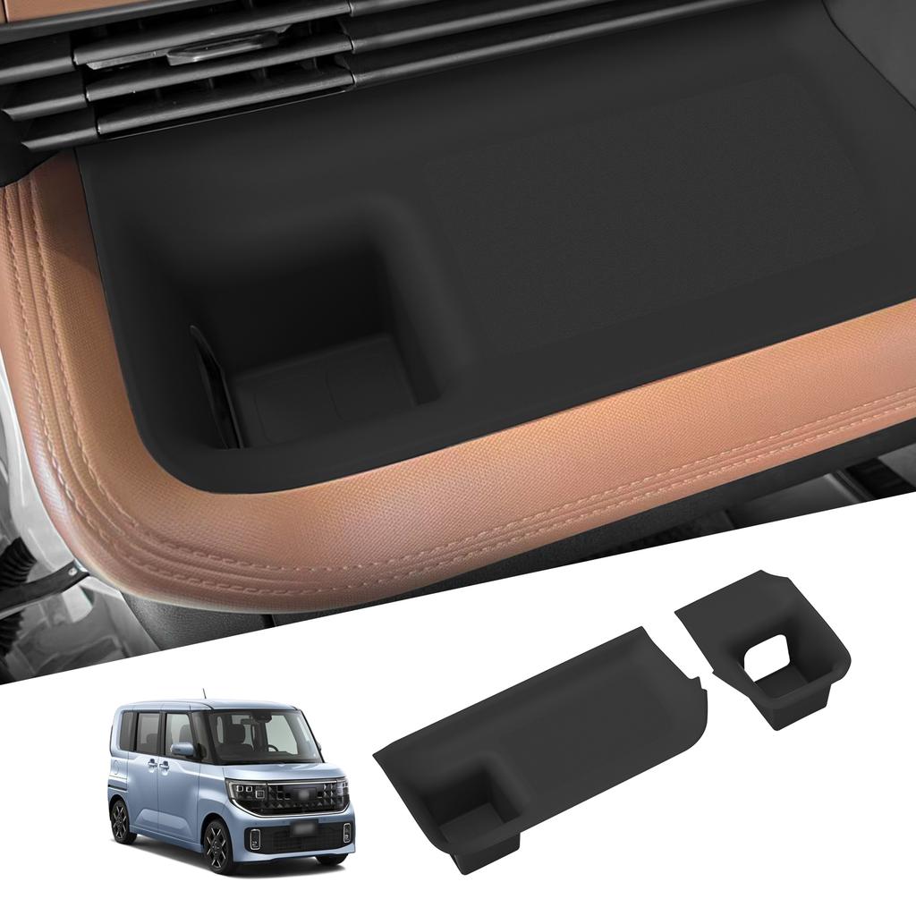 Smabee for Nissan Roox 2025 3rd Generation Dashboard Cup Holder Storage Box Silicone Shock-Absorbing Central Cup Tray Tidying
