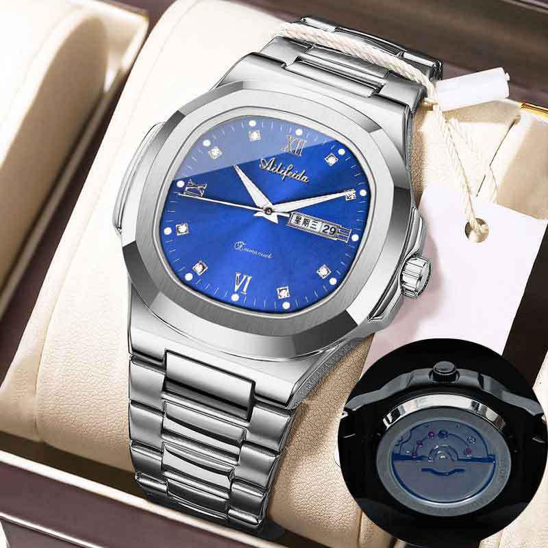 Мужские кварцевые часы Elifida Nautilus с застежкой-бабочкой