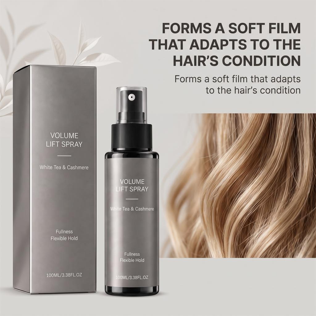 Volumizing styling spray: Creates a fine, mist-like finish that is refreshing, non-sticky, and suitable for various occasions. Easy to rinse out