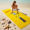 1Pc Unbelievable Expression Art Beach Towel, Quick Dry, Multi-Use for Beach Pool Gym Yoga Home Travel, Christmas, Halloween, Xmas Gift M929202