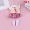 Clothes Set for 16-17cm Ob11 Doll Fashion Suit 1/8 bjd Doll Dressup Skirt 6 Inch Cute Clothes Uniform