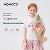 Летняя футболка с коротким рукавом для девочек MOMOCO