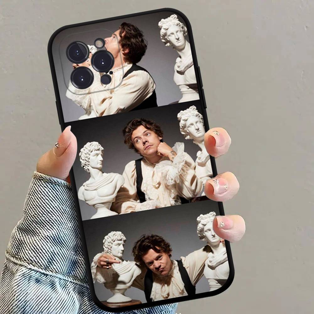 H-HaRRy Музыкальные стили Черный ТПУ Чехол для телефона Модный Для iphone17 Air 16 15 14 13 12 Pro 11 Pro Max Plus Защитный чехол
