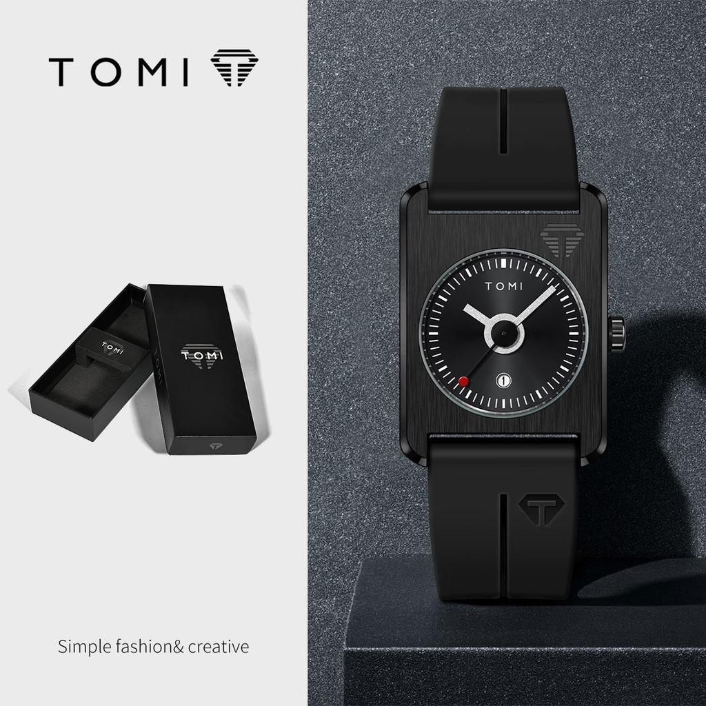 Квадратные календарные часы TOMI - Часы на ремешке в корейском стиле для студентов